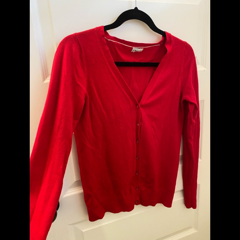 Dynamite red cardigan
